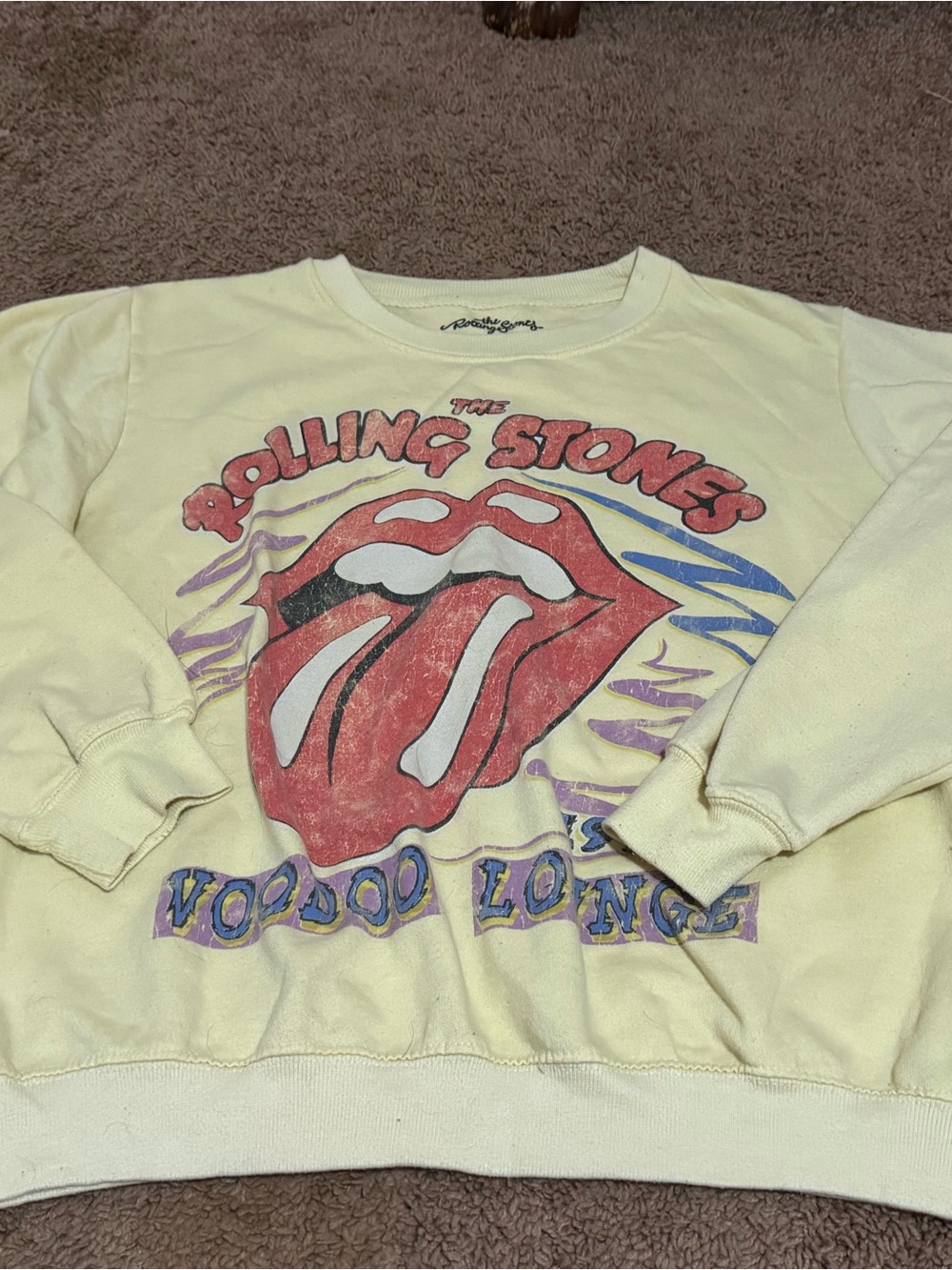 Rolling Stones Cream Crewneck Sweatshirt - XXL